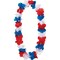 Party Central Patriotic Floral Party Leis - 33" - Red and Blue - Club Pack of 12